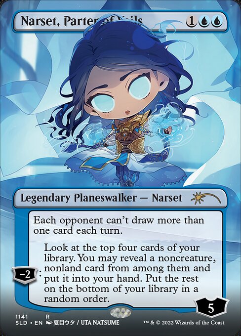 Narset, Parter of Veils (1141) - BORDERLESS (Foil) - NM