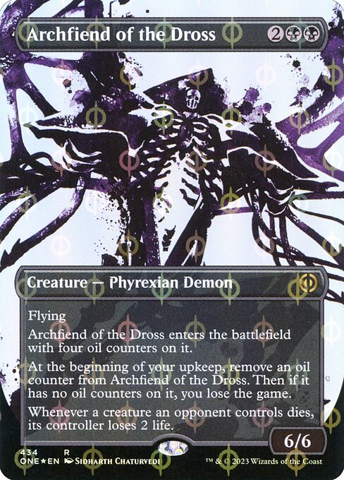 Archfiend of the Dross (434) - BORDERLESS (Foil) - NM