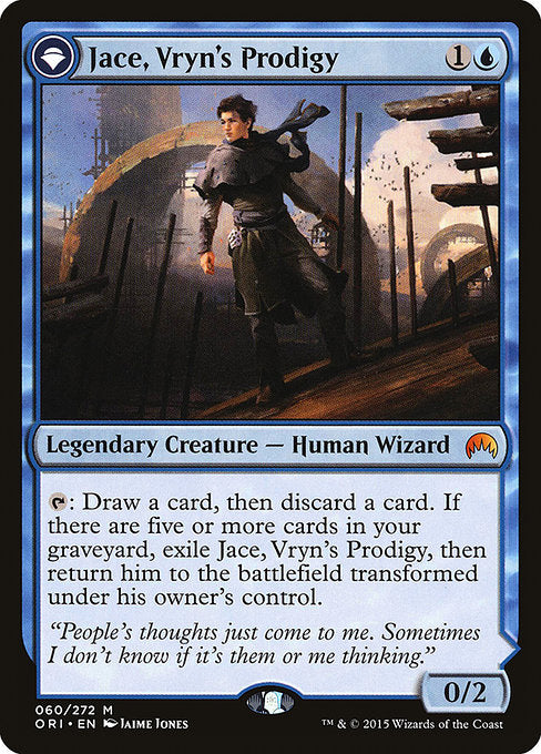 Jace, Vryn's Prodigy // Jace, Telepath Unbound (60) - NM