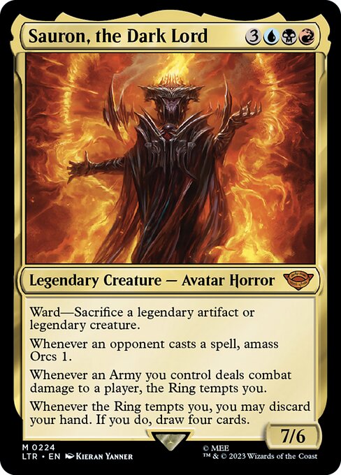 Sauron, the Dark Lord (224) (Foil) - NM