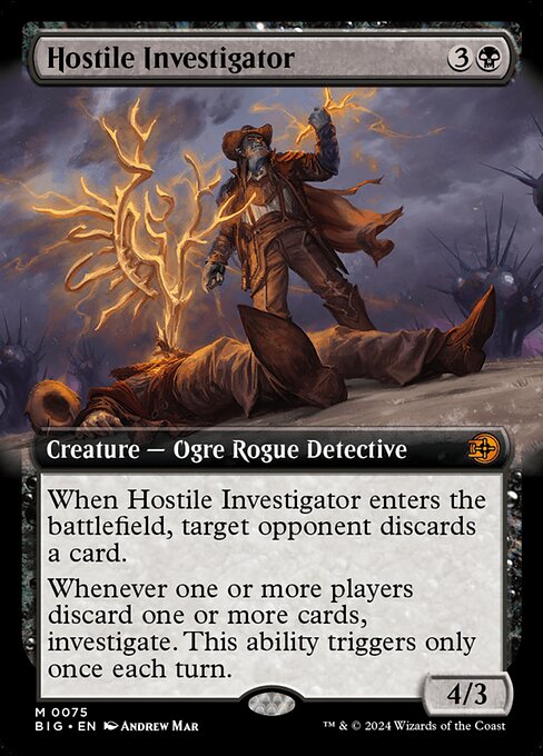 Hostile Investigator (75) - EXTENDED ART - NM