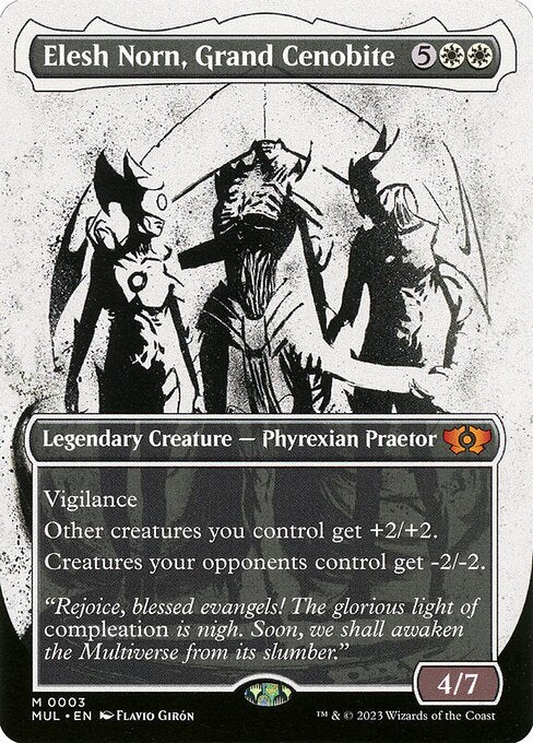 Elesh Norn, Grand Cenobite (3) - BORDERLESS - FULL ART - NM