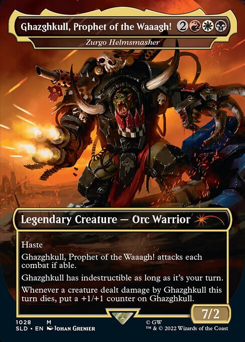 Zurgo Helmsmasher (1028) - BORDERLESS - FULL ART (Foil) - NM