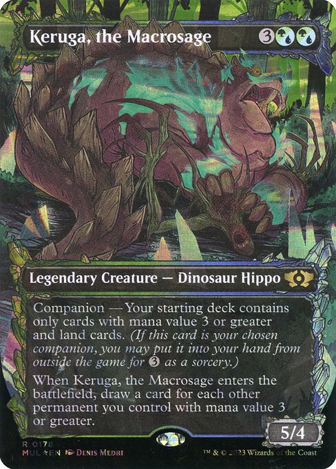 Keruga, the Macrosage (178) - BORDERLESS - FULL ART (Foil) - NM