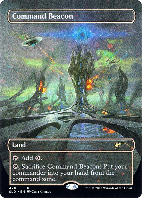 Command Beacon (470) - BORDERLESS - FULL ART (Foil) - NM