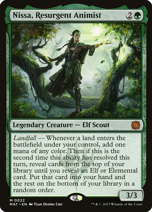 Nissa, Resurgent Animist (22) (Foil) - NM