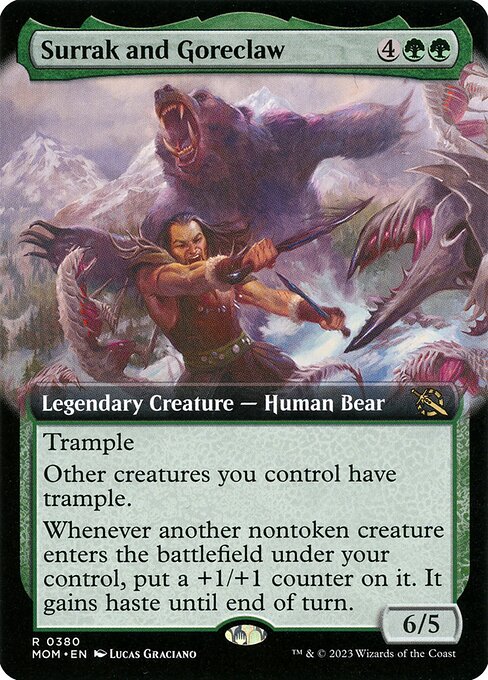 Surrak and Goreclaw (380) - EXTENDED ART - NM