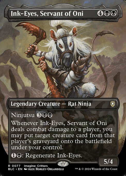 Ink-Eyes, Servant of Oni (77) - BORDERLESS (Foil) - NM