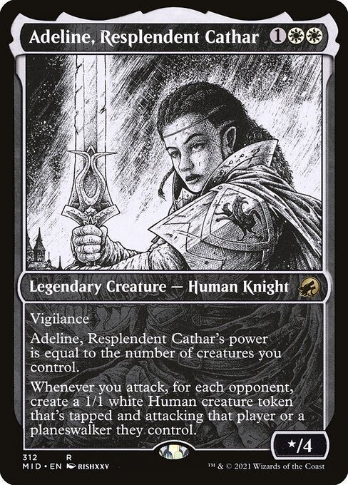 Adeline, Resplendent Cathar (312) - SHOWCASE (Foil) - NM