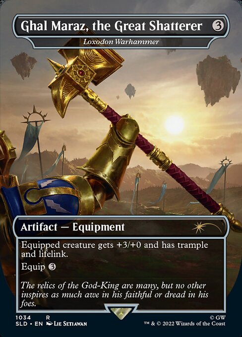 Loxodon Warhammer (1034) - BORDERLESS - FULL ART (Foil) - NM