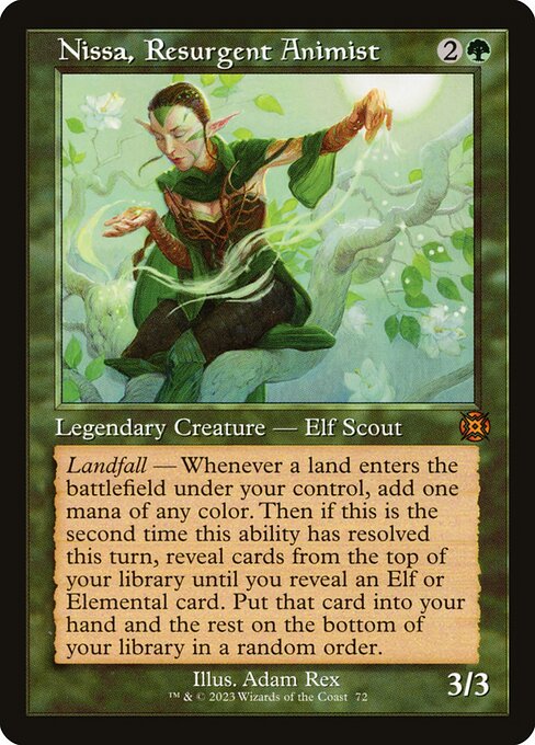 Nissa, Resurgent Animist (72) - SHOWCASE - NM