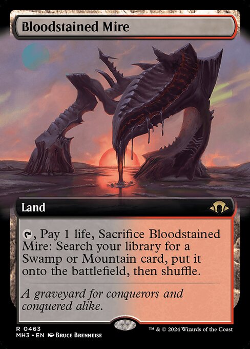 Bloodstained Mire (463) - EXTENDED ART - NM