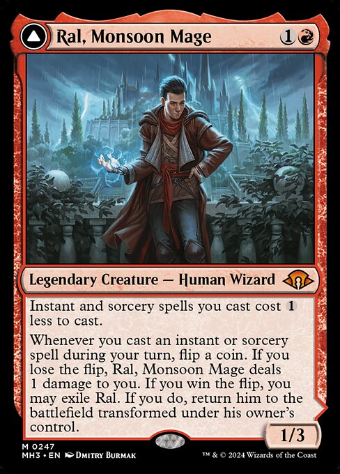 Ral, Monsoon Mage // Ral, Leyline Prodigy (247) (Foil) - NM