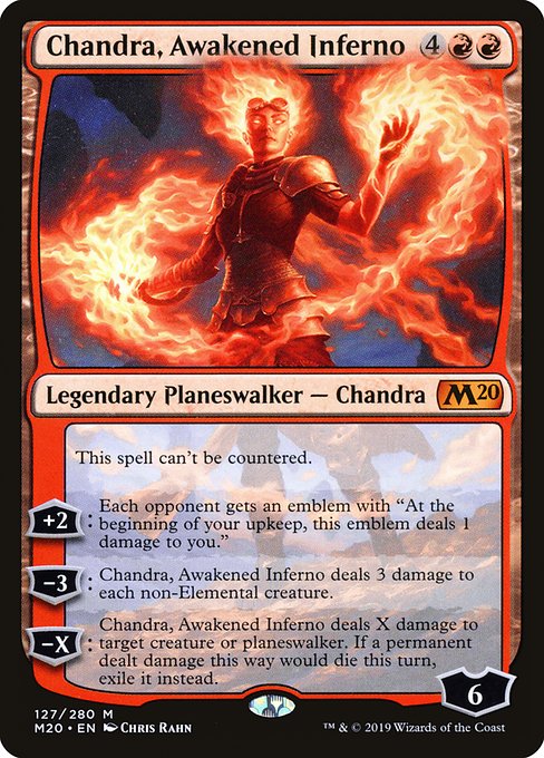 Chandra, Awakened Inferno (127) (Foil) - NM