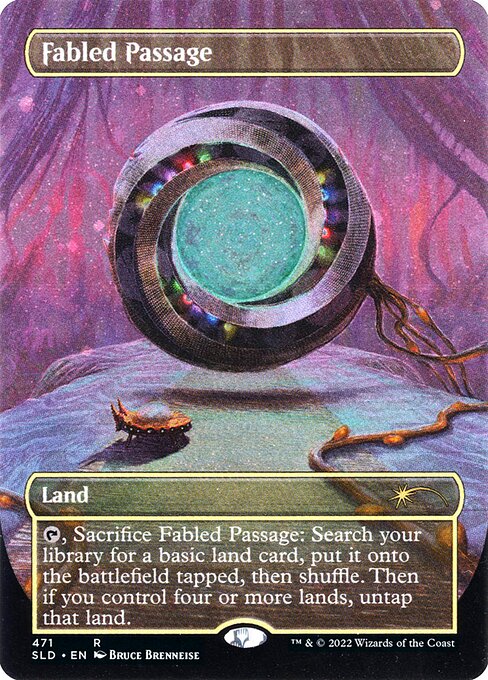 Fabled Passage (471) - BORDERLESS - FULL ART (Foil) - NM