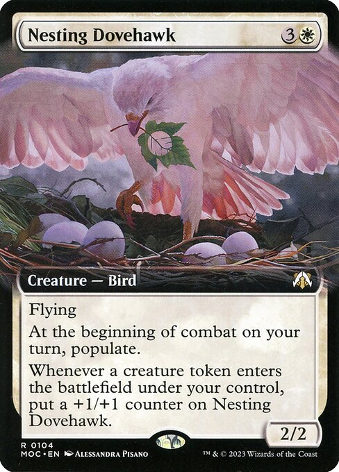 Nesting Dovehawk (104) - EXTENDED ART - NM