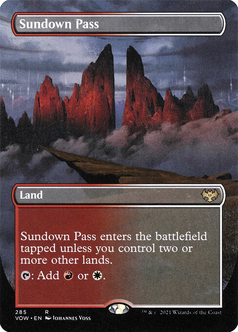 Sundown Pass (285) - BORDERLESS - FULL ART - NM