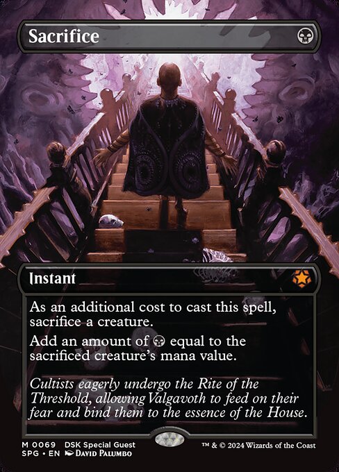 Sacrifice (69) - BORDERLESS - FULL ART (Foil) - NM