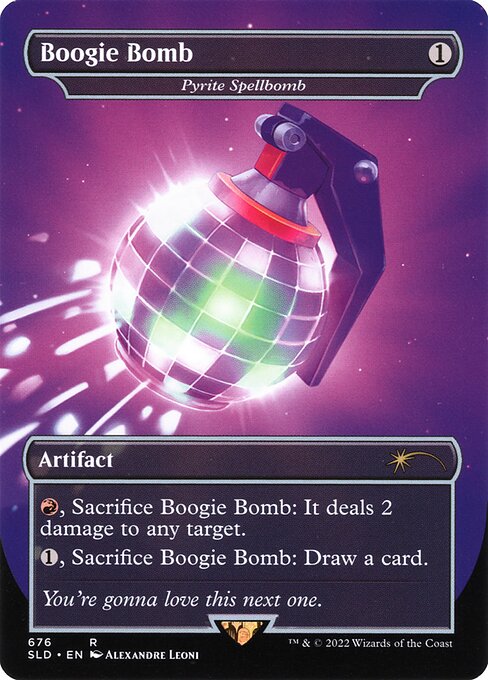Pyrite Spellbomb (676) - BORDERLESS - FULL ART (Foil) - NM