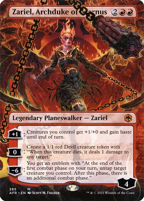 Zariel, Archduke of Avernus (285) - BORDERLESS - NM