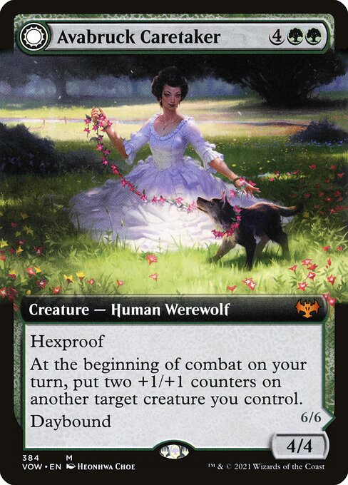 Avabruck Caretaker // Hollowhenge Huntmaster (384) - EXTENDED ART - NM