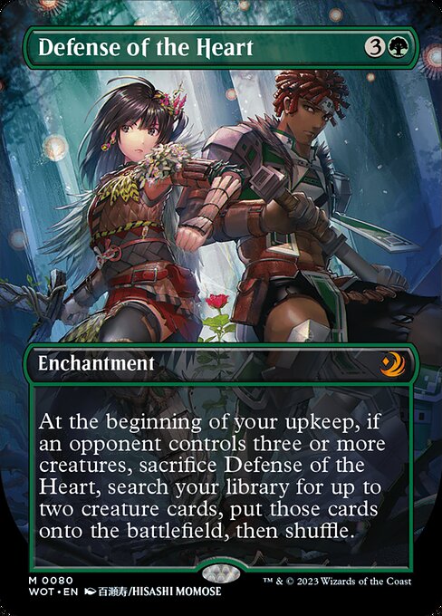 Defense of the Heart (80) - BORDERLESS - FULL ART (Foil) - NM
