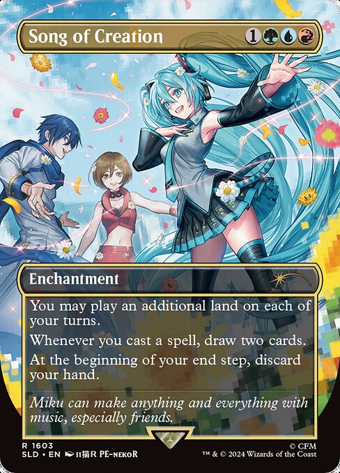 Song of Creation (1603) - BORDERLESS - FULL ART (Foil) - NM