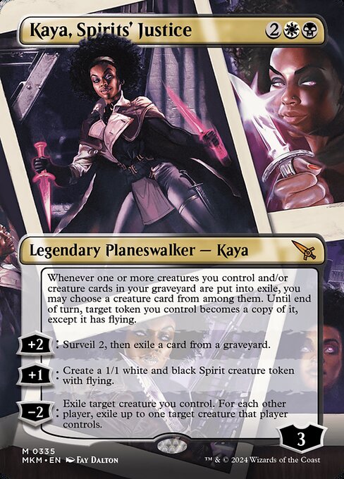 Kaya, Spirits' Justice (335) - BORDERLESS (Foil) - NM