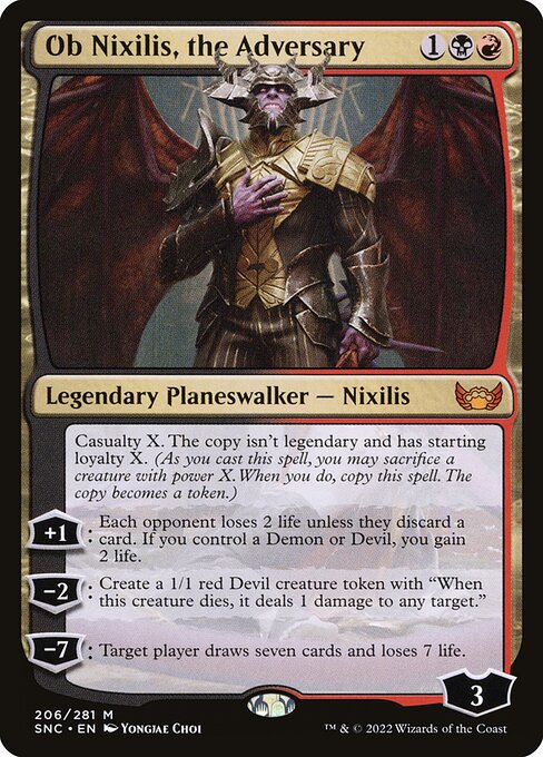 Ob Nixilis, the Adversary (206) - NM