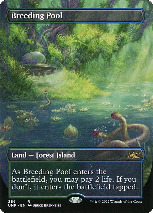 Breeding Pool (286) - BORDERLESS - FULL ART (Foil) - NM
