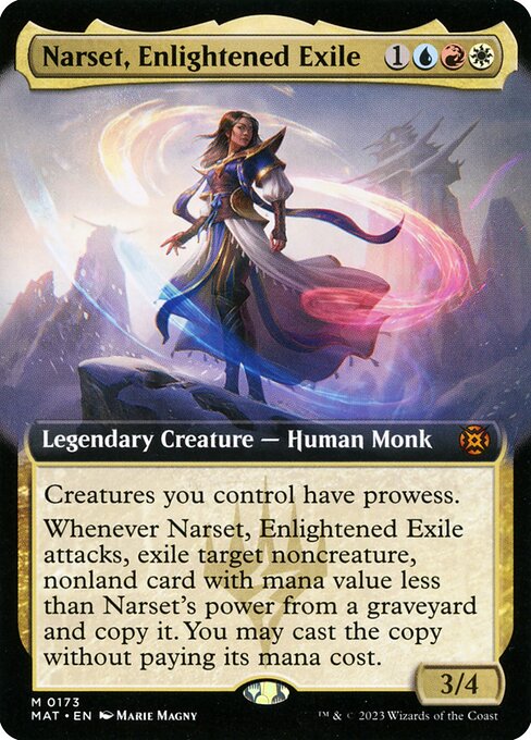 Narset, Enlightened Exile (173) - EXTENDED ART (Foil) - NM