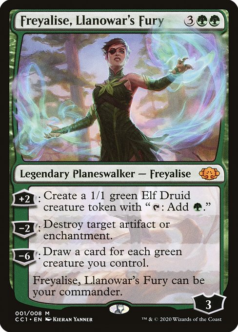 Freyalise, Llanowar's Fury (1) (Foil) - NM