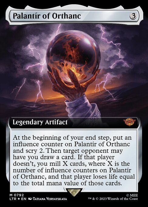 Palantír of Orthanc (792) - EXTENDED ART (Foil) - NM