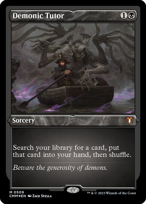 Demonic Tutor (509) (Etched) - NM