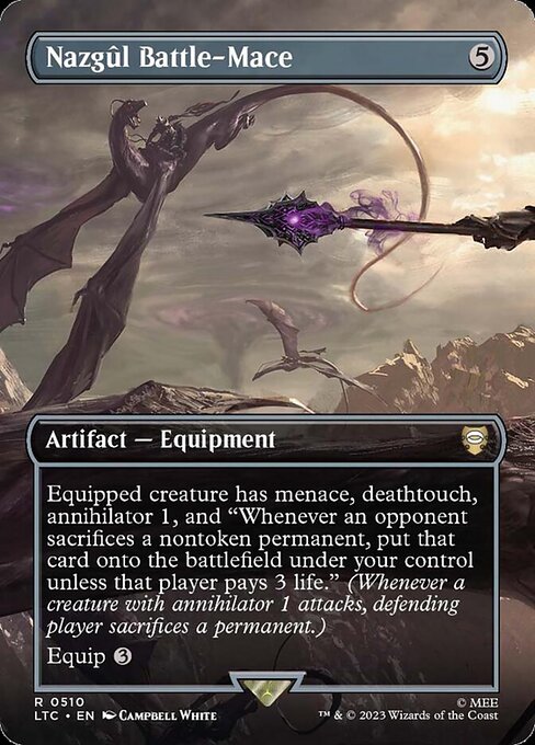 Nazgûl Battle-Mace (510) - BORDERLESS (Foil) - NM
