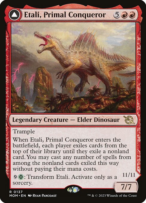 Etali, Primal Conqueror // Etali, Primal Sickness (137) (Foil) - NM