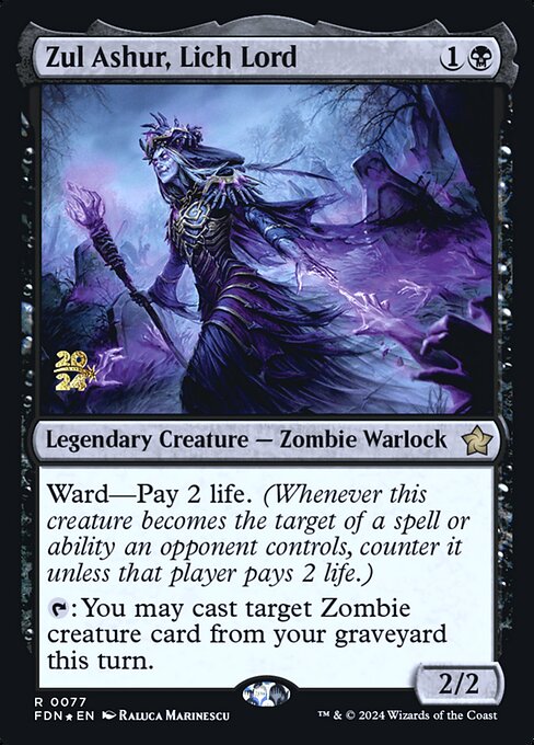 Zul Ashur, Lich Lord (77s) (Foil) - NM