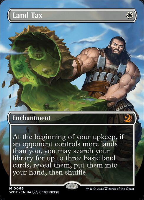 Land Tax (66) - BORDERLESS - FULL ART - NM
