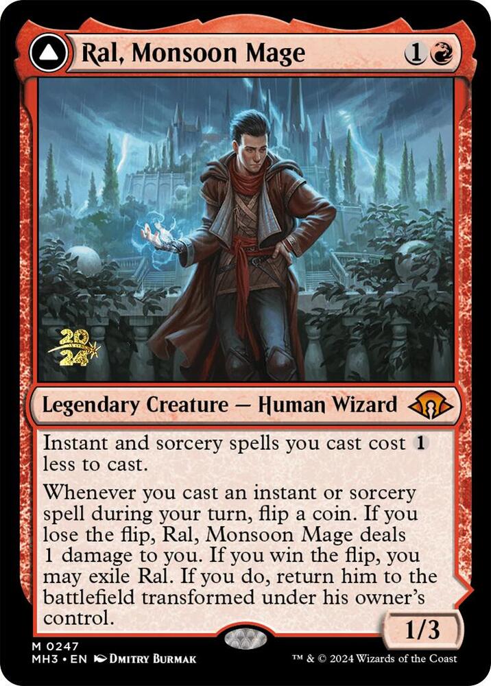Ral, Monsoon Mage // Ral, Leyline Prodigy (247s) (Foil) - NM