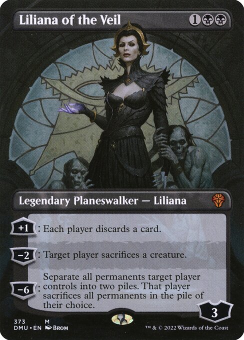 Liliana of the Veil (373) - BORDERLESS - NM