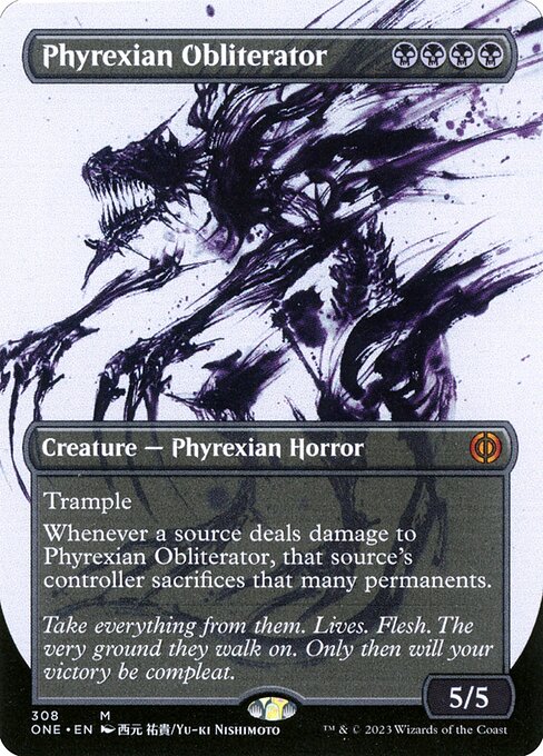 Phyrexian Obliterator (308) - BORDERLESS (Foil) - NM