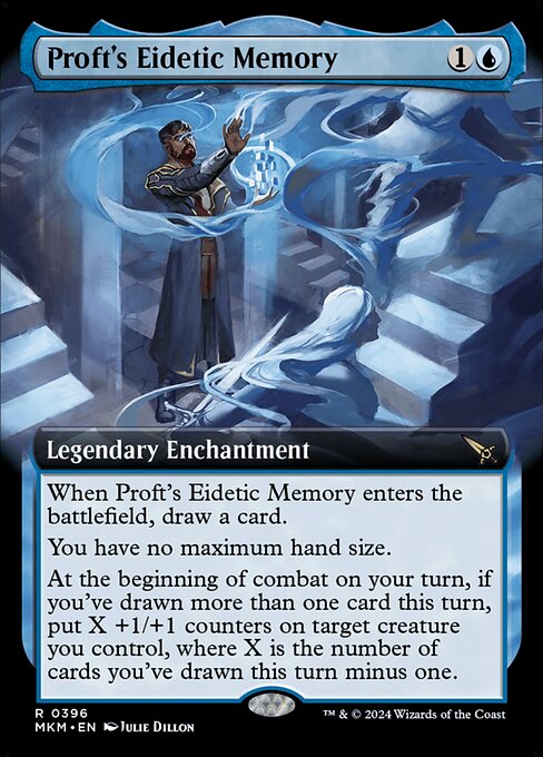 Proft's Eidetic Memory (396) - EXTENDED ART (Foil) - NM