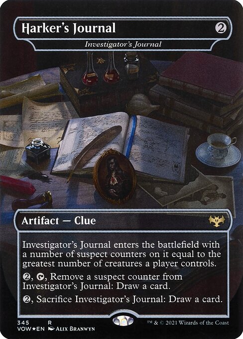 Investigator's Journal (345) - BORDERLESS - FULL ART - NM