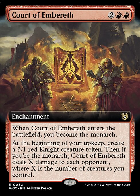 Court of Embereth (32) - EXTENDED ART (Foil) - NM