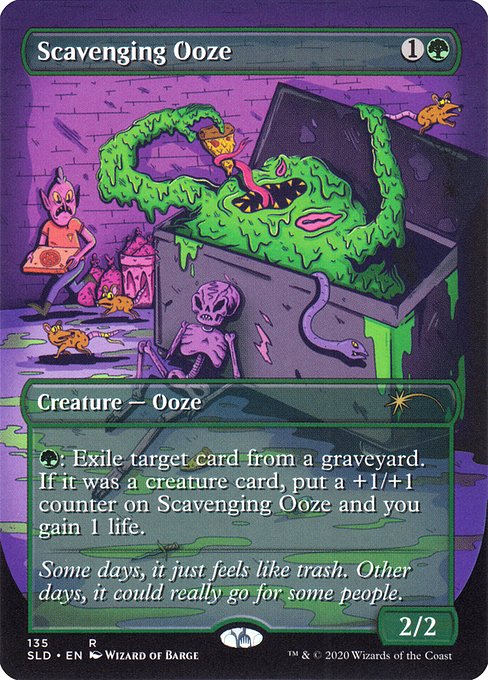 Scavenging Ooze (135) - BORDERLESS - FULL ART - NM