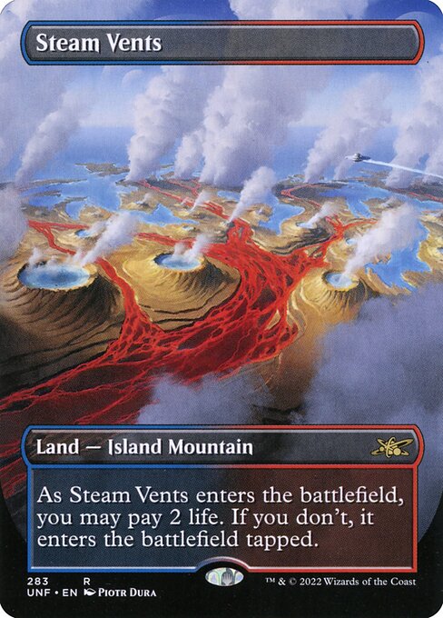 Steam Vents (283) - BORDERLESS - FULL ART (Foil) - NM