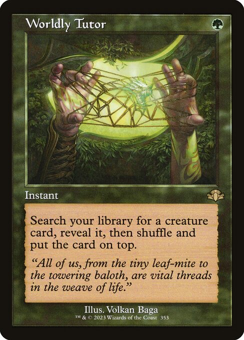 Worldly Tutor (353) (Foil) - NM