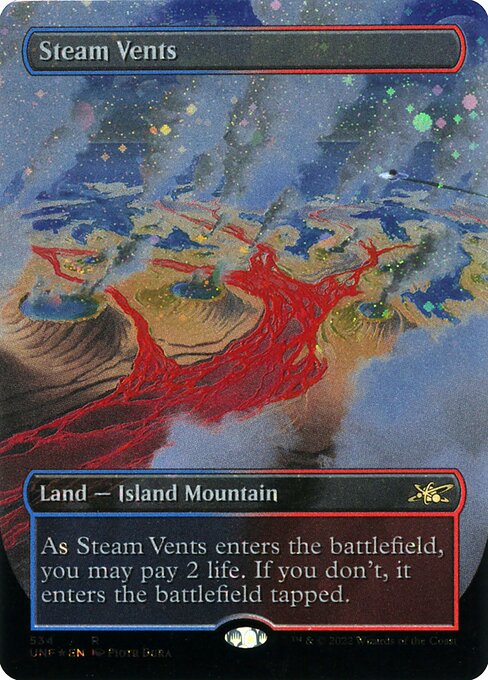 Steam Vents (534) - BORDERLESS - FULL ART (Foil) - NM