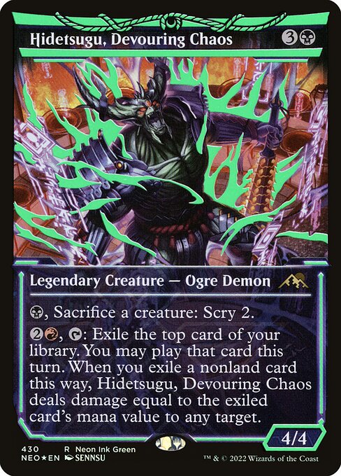 Hidetsugu, Devouring Chaos (430) - SHOWCASE - FULL ART (Foil) - MP
