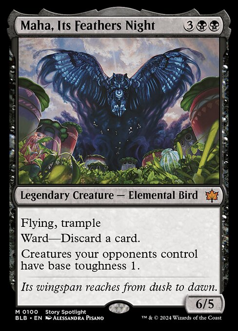 Maha, Its Feathers Night (100) - NM